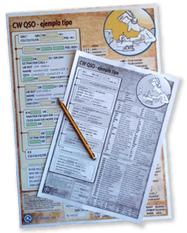 poster carteles dummie cw 2017 code morse qrz qsl ham radio